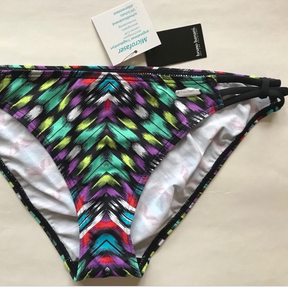 NWT Bruno Banana Low Rise Strappy Bikini Swim Bottom - Picture 1 of 3